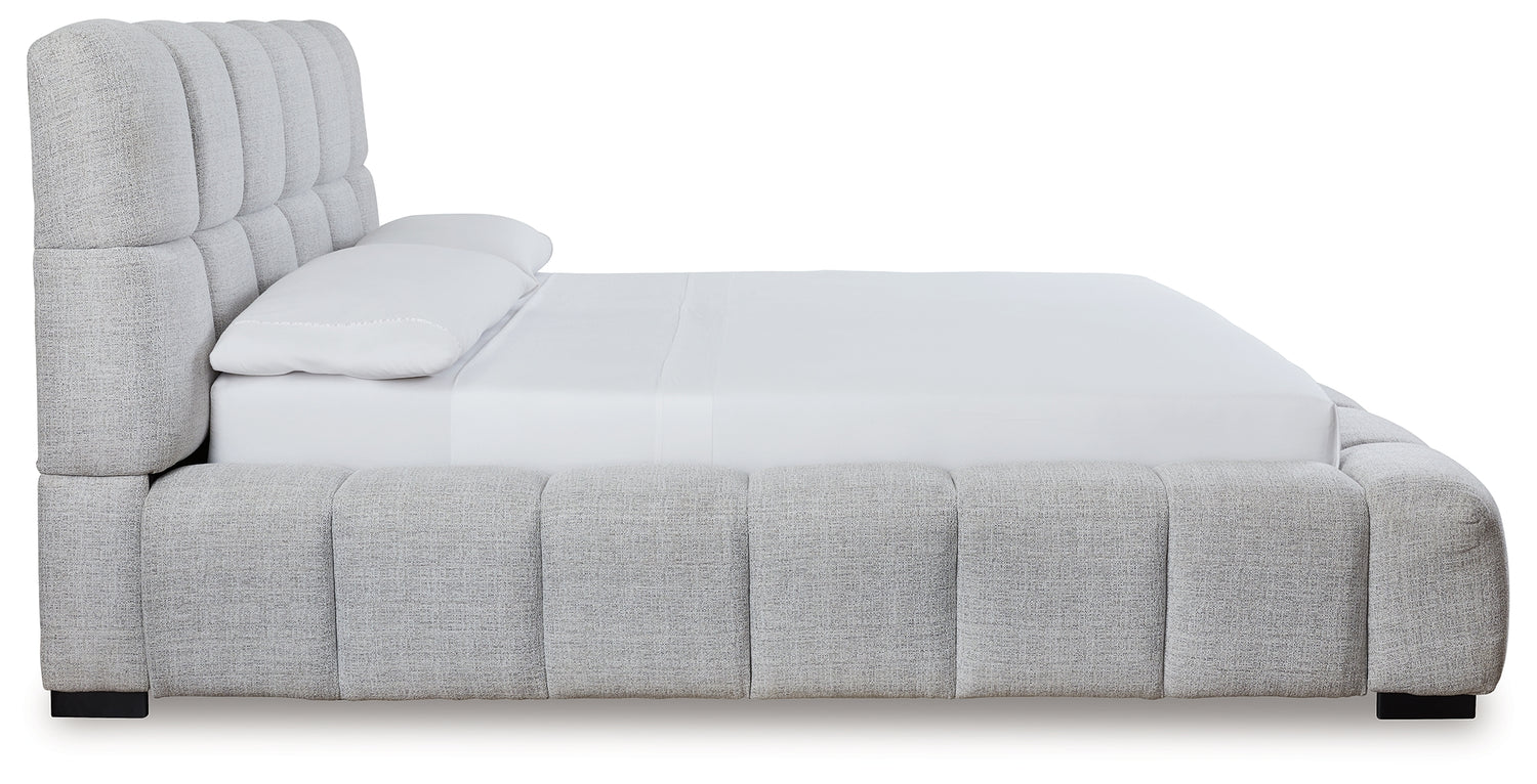 Grendusk Light Gray King Upholstered Bed - PCB584B2