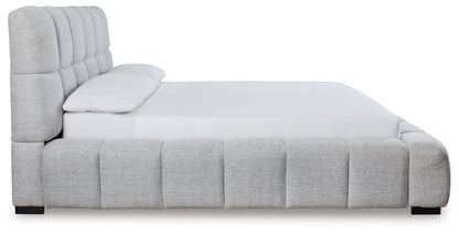Grendusk Light Gray King Upholstered Bed - PCB584B2