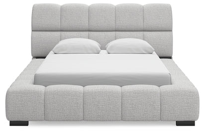 Grendusk Light Gray Queen Upholstered Bed - PCB584B1