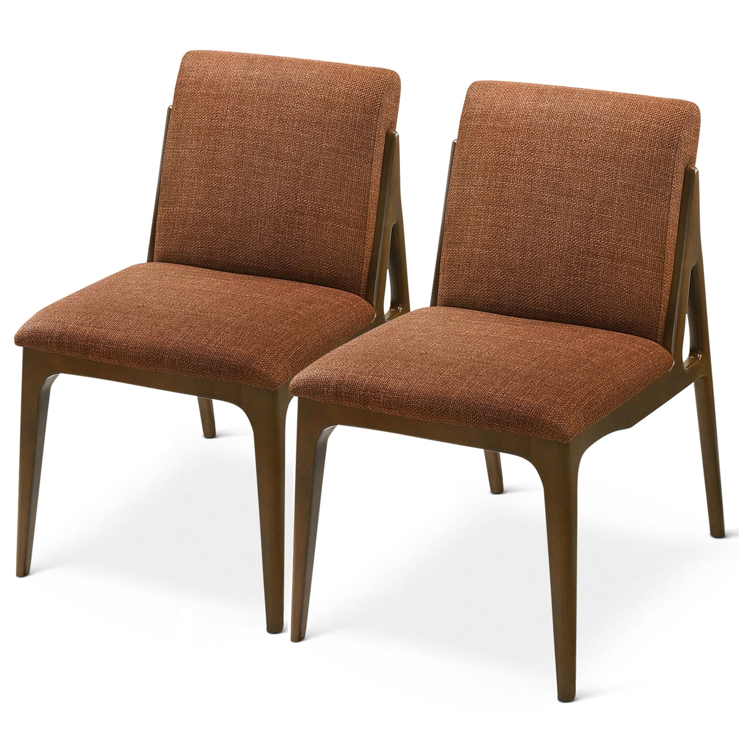 Grivelle Orange Fabric Dining Chair (Set Of 2) - DCH00402902
