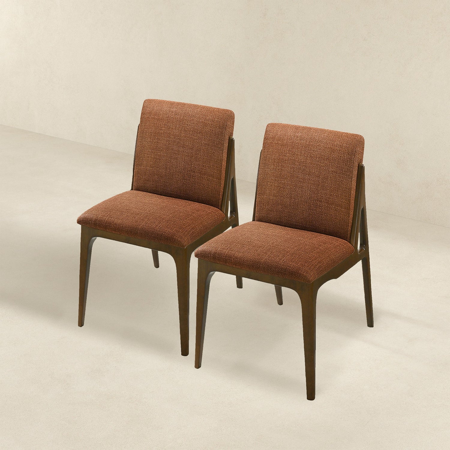 Grivelle Orange Fabric Dining Chair (Set Of 2) - DCH00402902