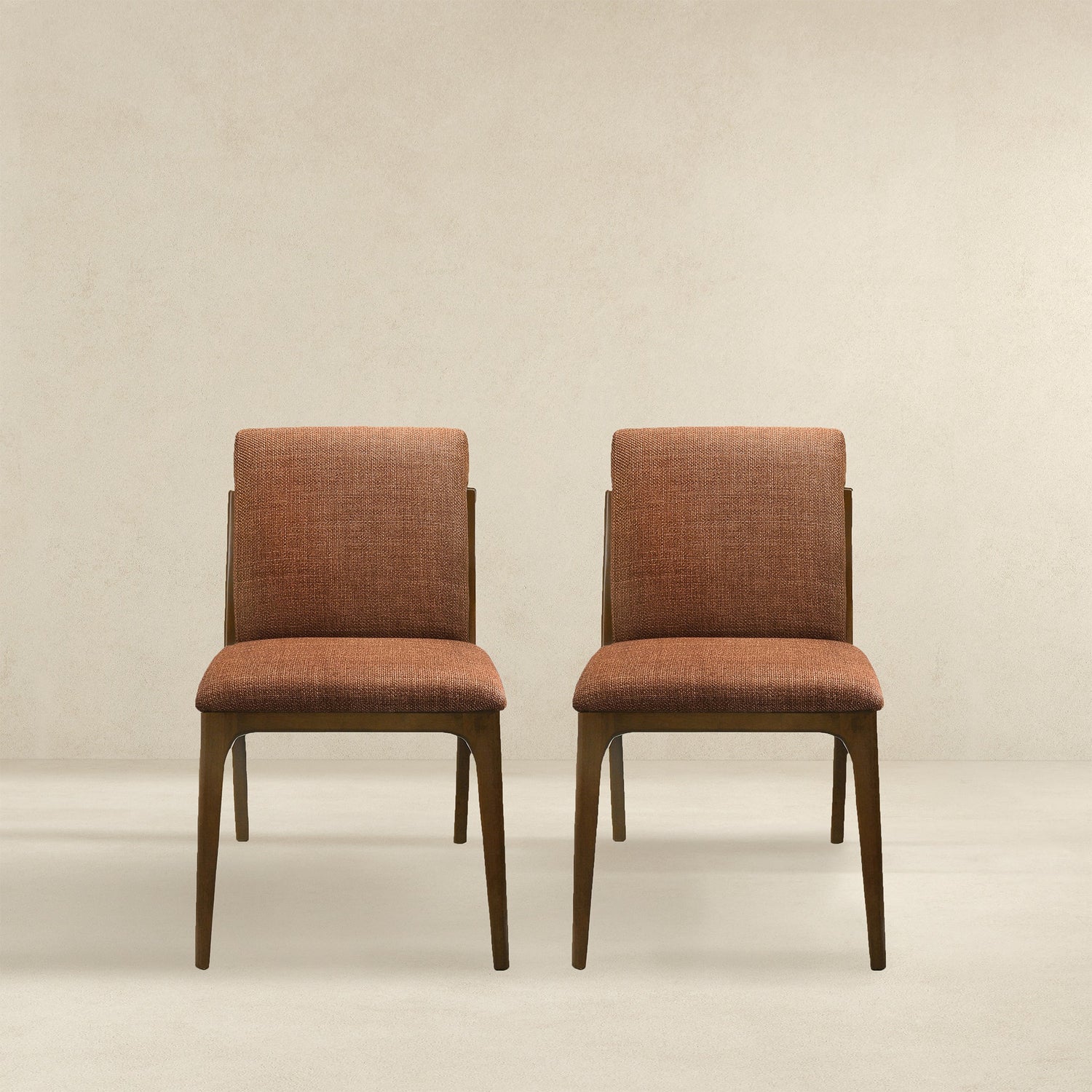 Grivelle Orange Fabric Dining Chair (Set Of 2) - DCH00402902