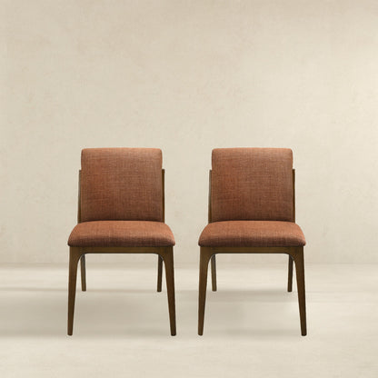 Grivelle Orange Fabric Dining Chair (Set Of 2) - DCH00402902