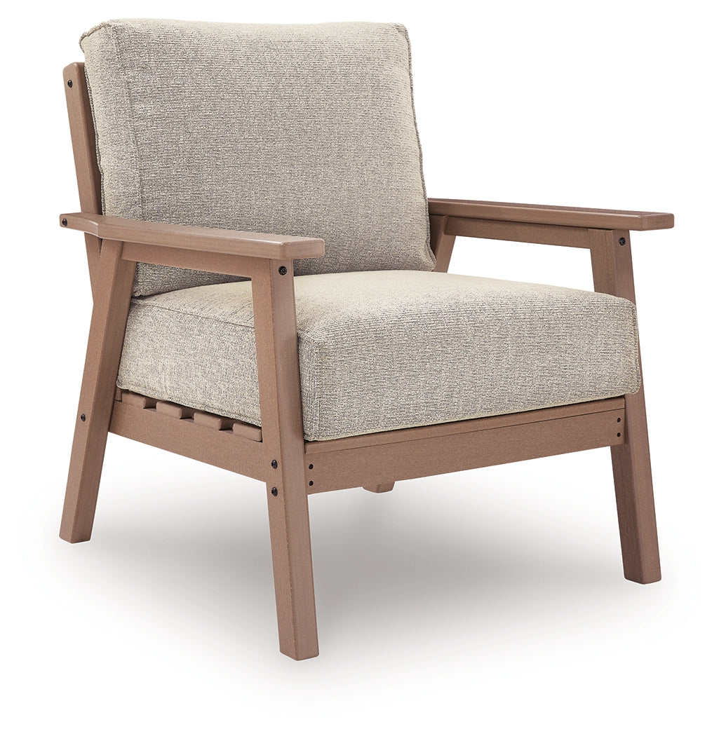 Grover Beach Driftwood Outdoor Lounge Chair with Cushion (Set of 2) - PCP422-820