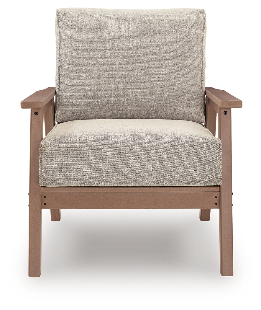 Grover Beach Driftwood Outdoor Lounge Chair with Cushion (Set of 2) - PCP422-820