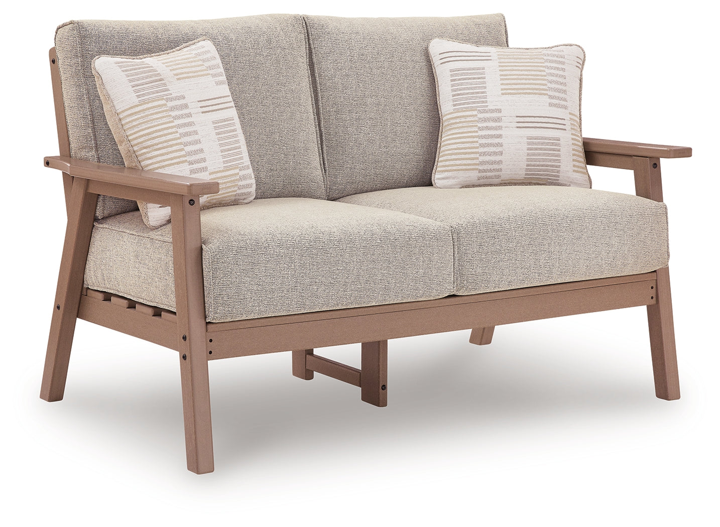 Grover Beach Driftwood Outdoor Loveseat with Cushion - PCP422-835