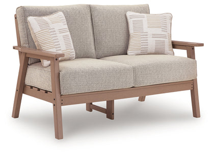 Grover Beach Driftwood Outdoor Loveseat with Cushion - PCP422-835
