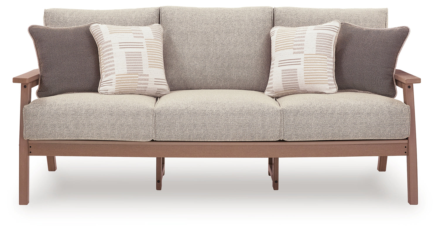 Grover Beach Driftwood Outdoor Sofa with Cushion - PCP422-838