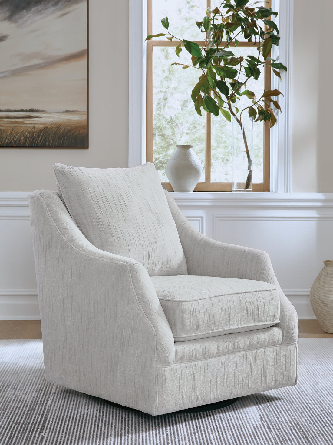 Gubbins Gray Swivel Accent Chair - A3000818