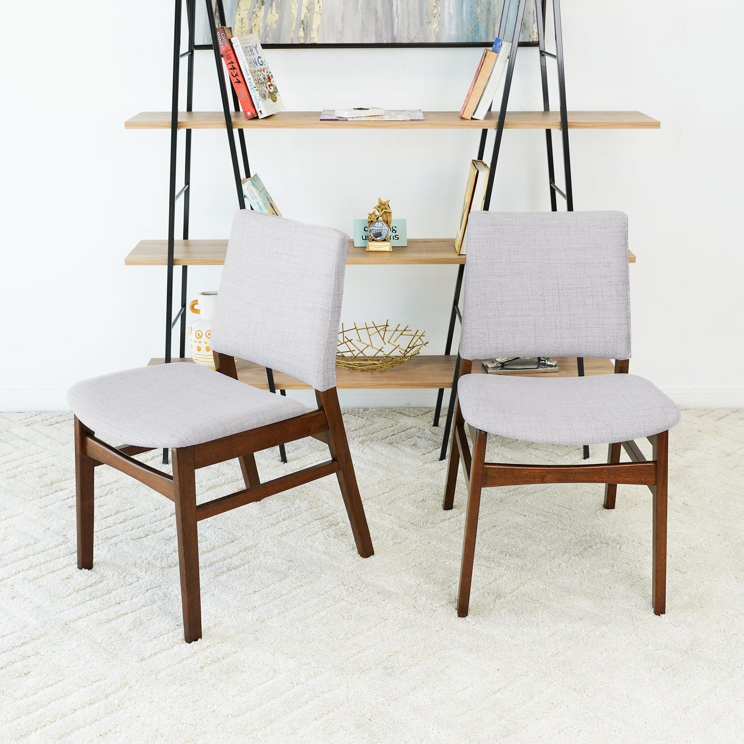 Gusto Fabric Dining Chair In Light Gray (Set Of 2) - DCH03200201