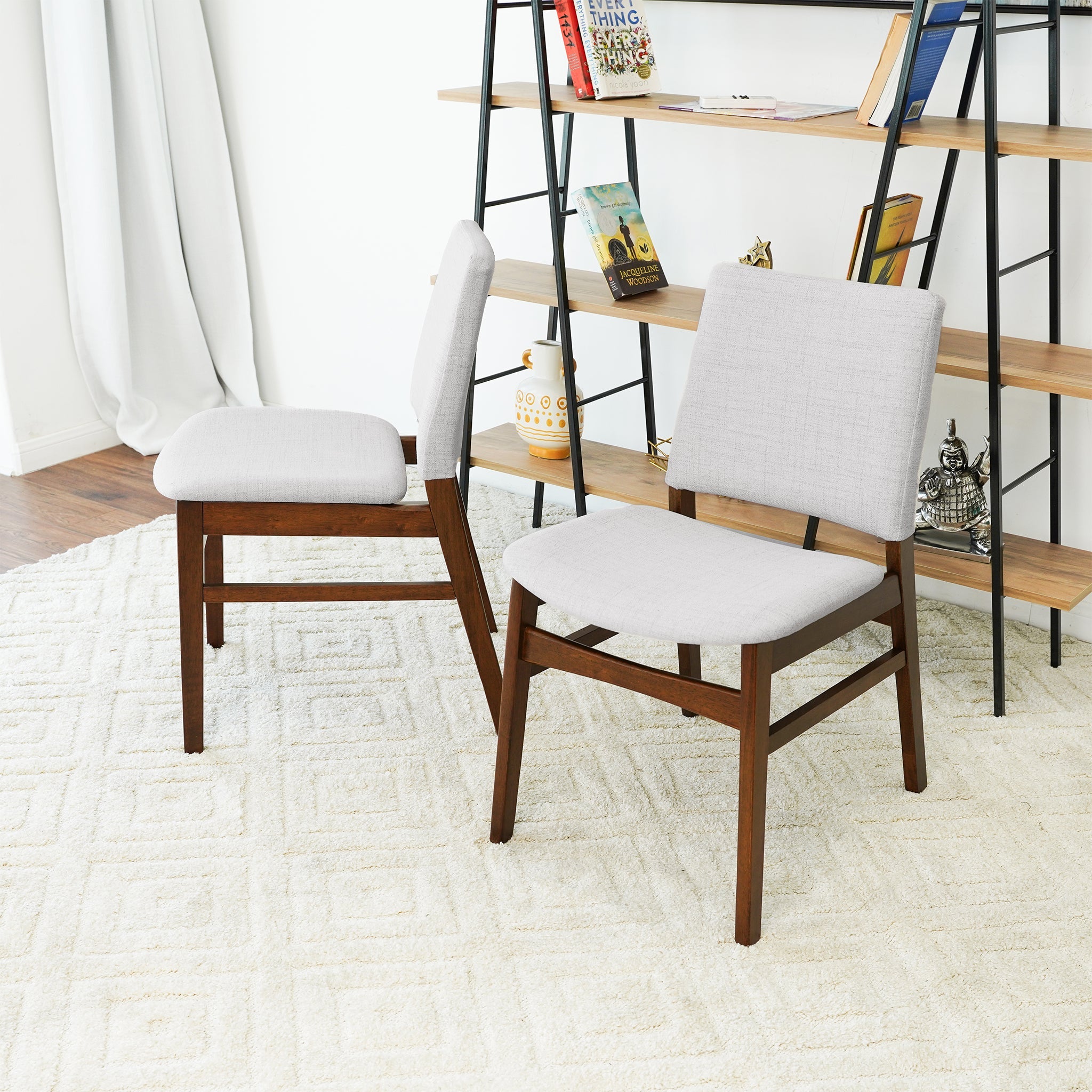 Gusto Fabric Dining Chair In Light Gray (Set Of 2) - DCH03200201