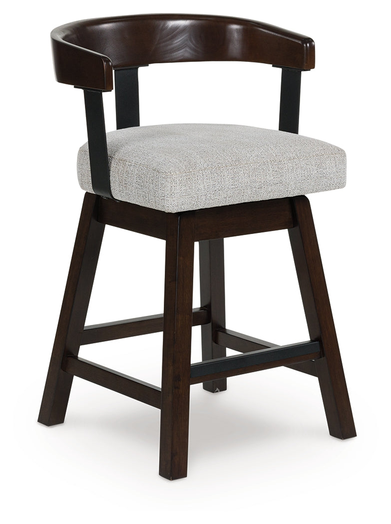 Haddigan Dark Brown Counter Height Barstool (Set of 2), Set of 2 - D596-224