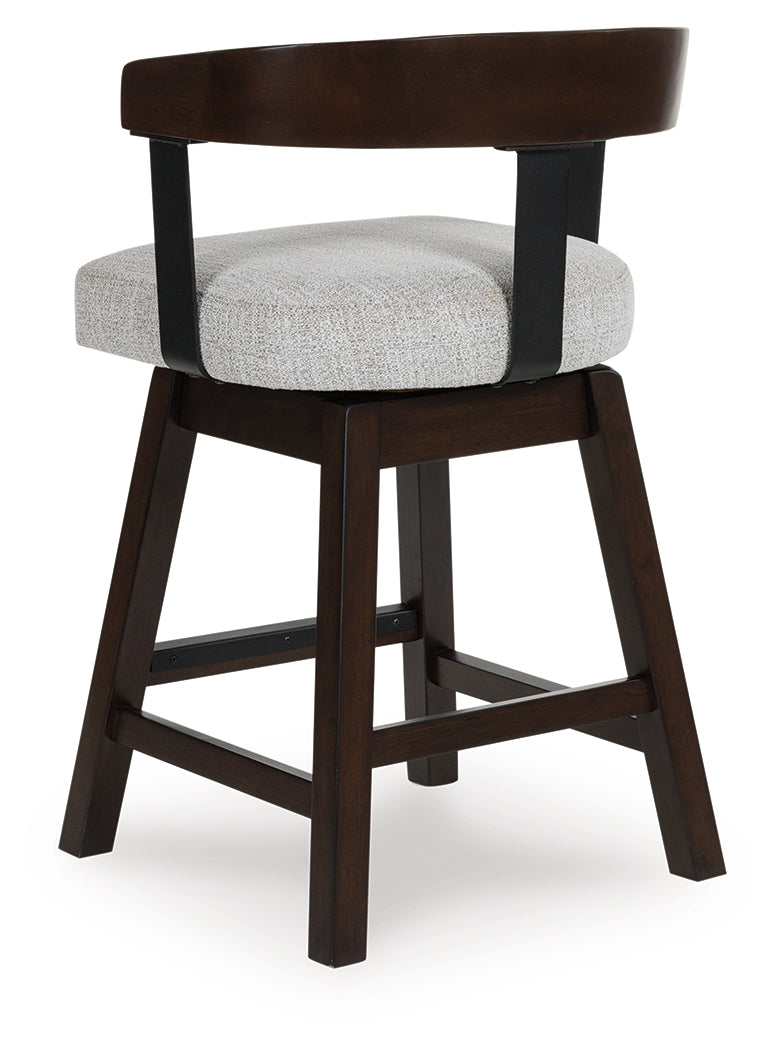 Haddigan Dark Brown Counter Height Barstool (Set of 2), Set of 2 - D596-224