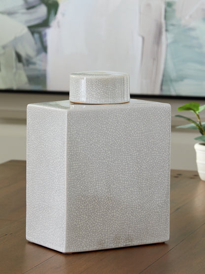 Haddworth Antique White Jar - A2000779