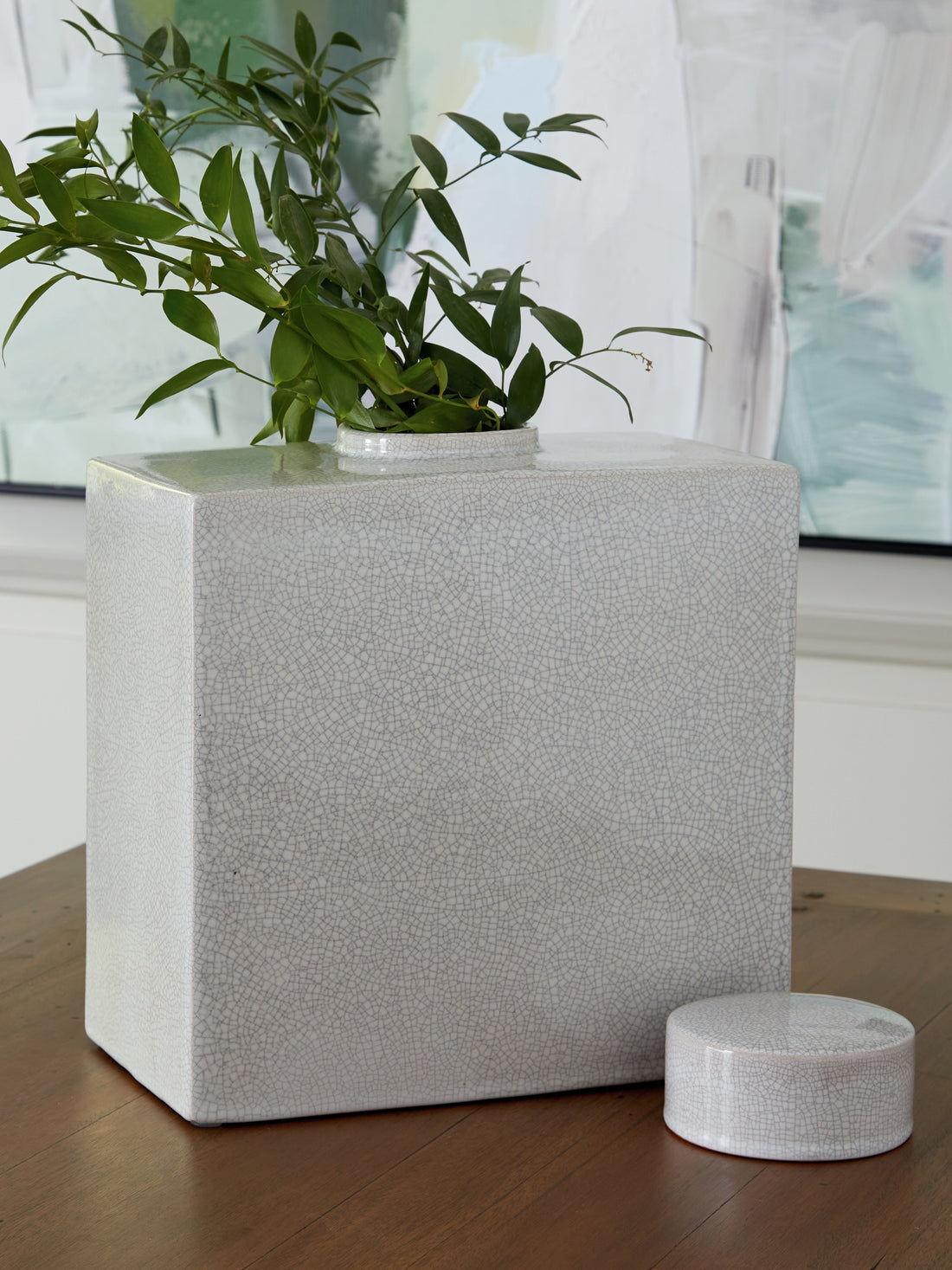 Haddworth Antique White Jar - A2000780