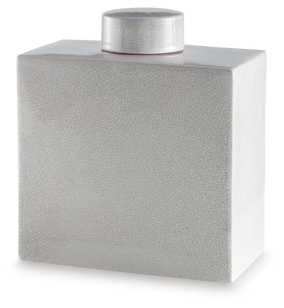 Haddworth Antique White Jar - A2000780