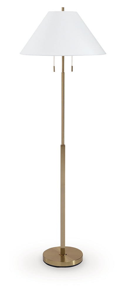Haigwood Gold Finish Floor Lamp - L208471