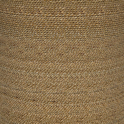 Halden Round Woven Seagrass Accent Side Table Light Brown - 930270
