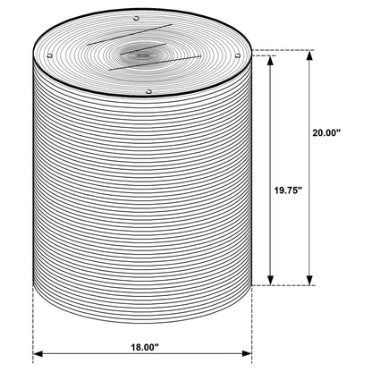 Halden Round Woven Seagrass Accent Side Table Light Brown - 930270