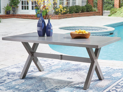Half Moon Beach Gray Outdoor Dining Table - PCP418-625