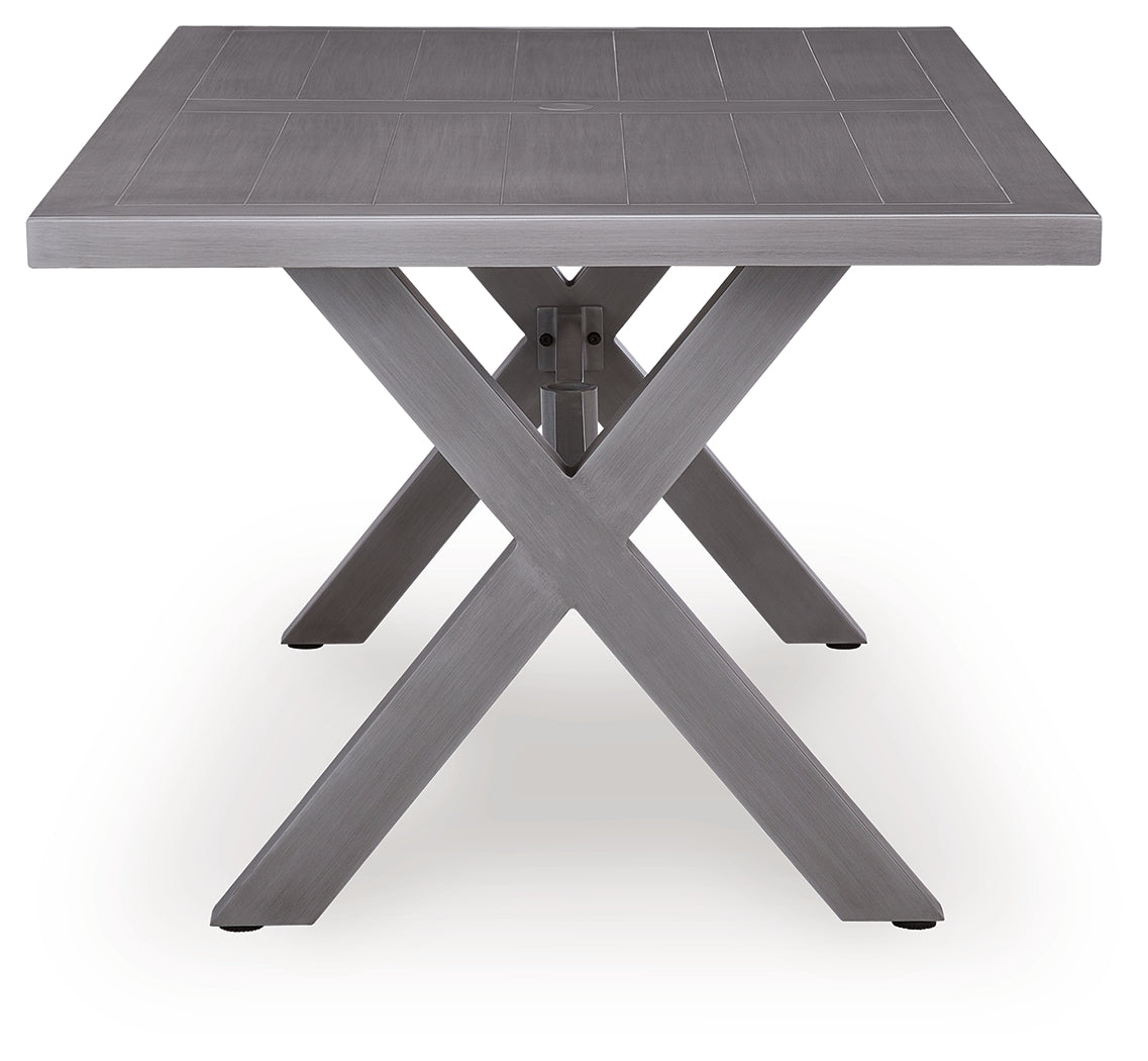 Half Moon Beach Gray Outdoor Dining Table - PCP418-625