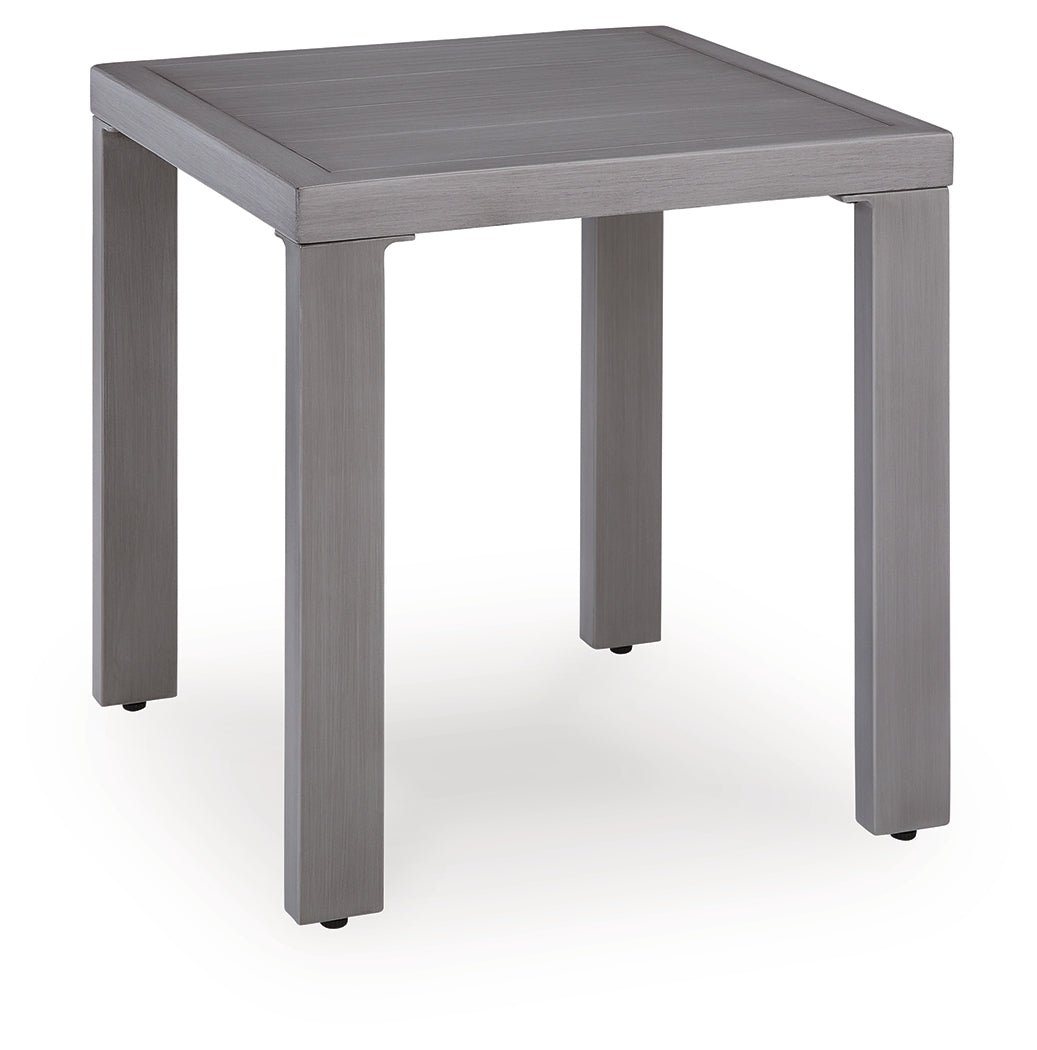 Half Moon Beach Gray Outdoor End Table - PCP418-702
