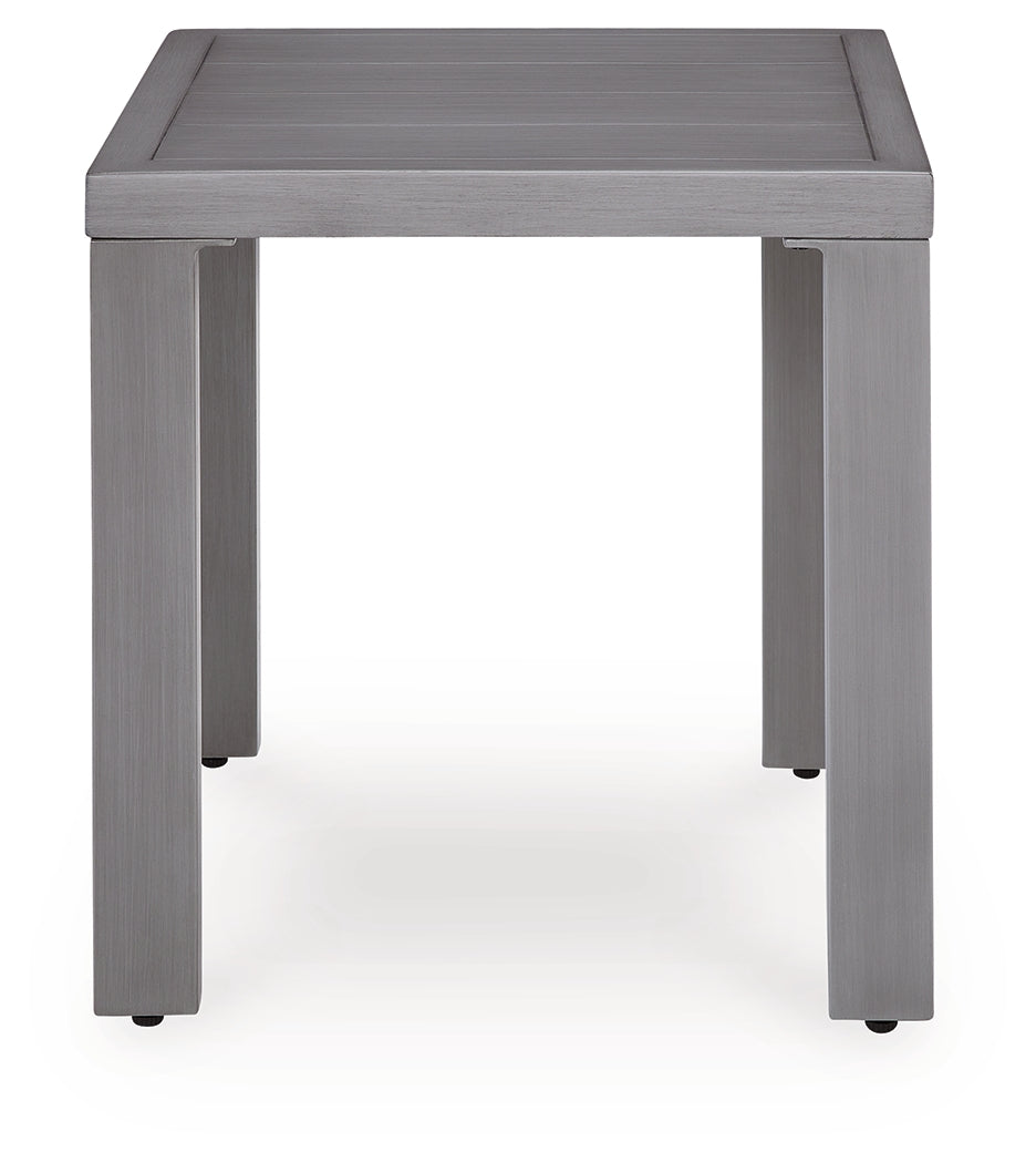 Half Moon Beach Gray Outdoor End Table - PCP418-702