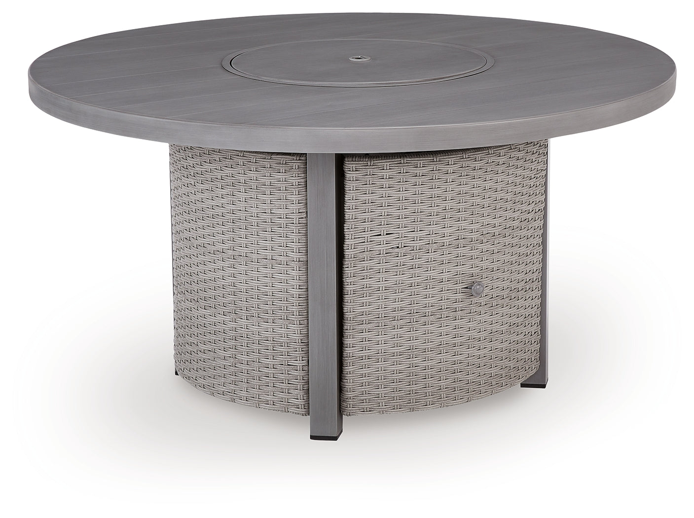 Half Moon Beach Gray Outdoor Fire Pit Table - PCP418-776