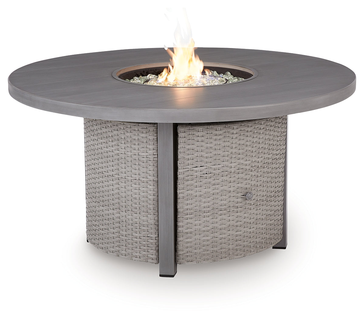 Half Moon Beach Gray Outdoor Fire Pit Table - PCP418-776