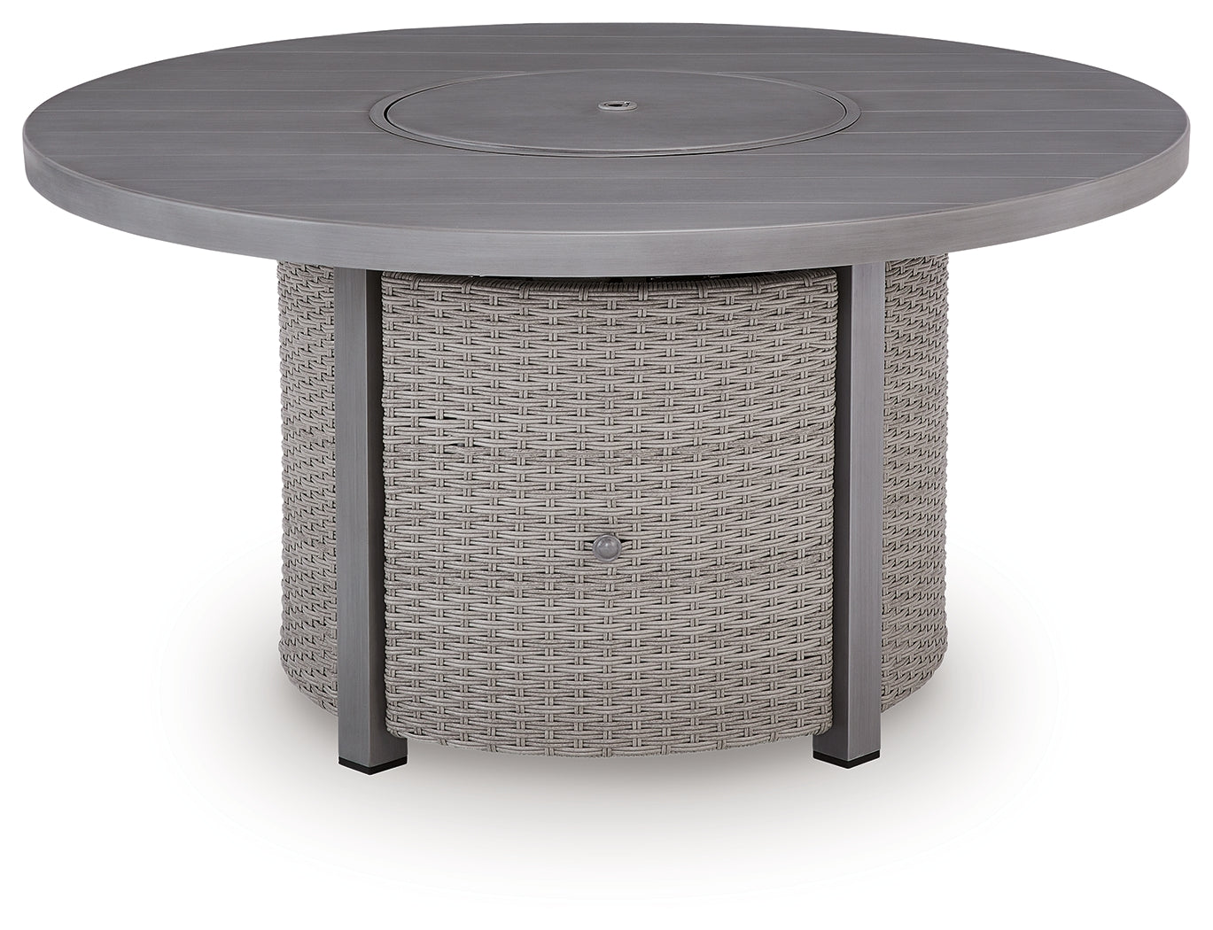 Half Moon Beach Gray Outdoor Fire Pit Table - PCP418-776