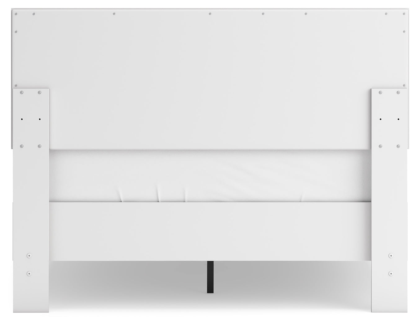 Hallityn Full Panel Headboard with Dresser and Chest in White - PKG018834