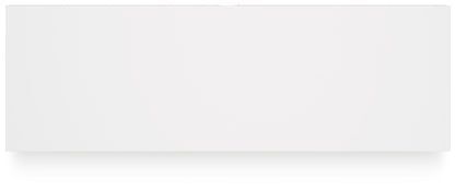 Hallityn Full Panel Platform Bed with Dresser, Chest and Nightstand in White - PKG018843