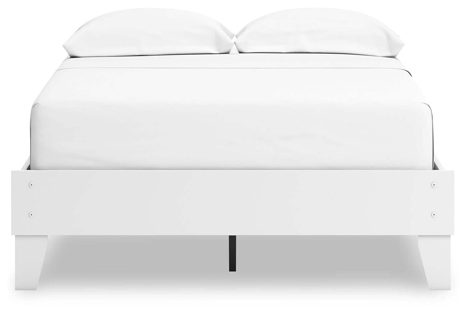 Hallityn Full Platform Bed with 2 Nightstands in White - PKG019025