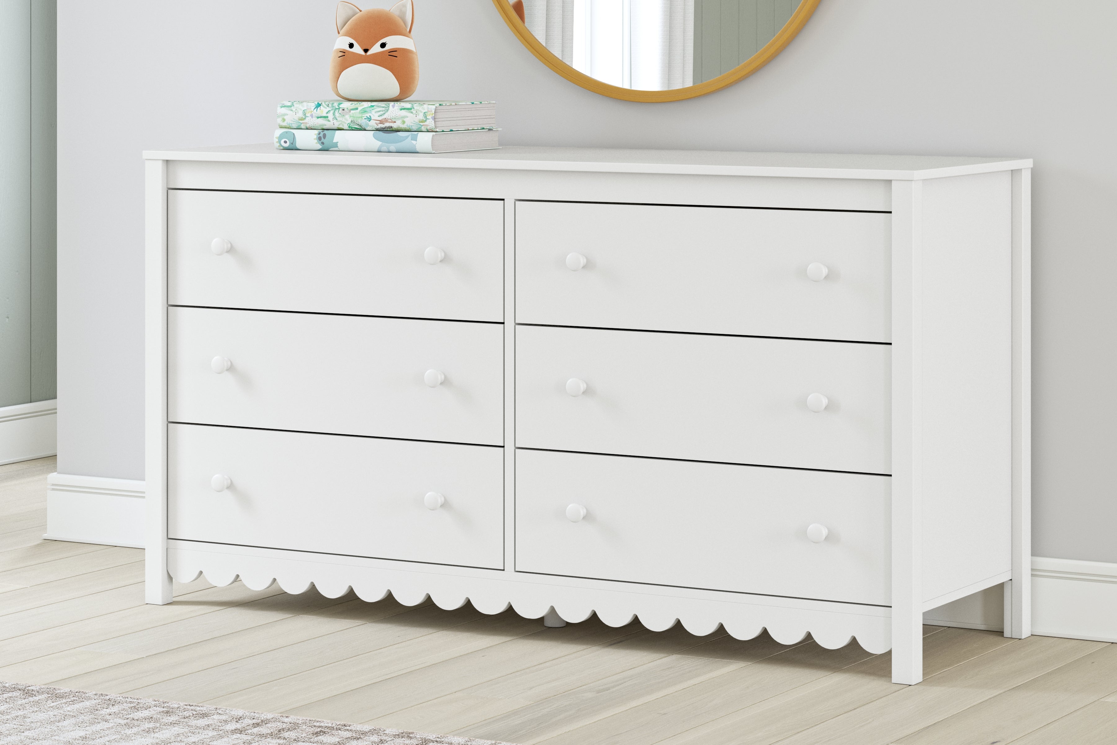 Hallityn Twin Platform Bed with Dresser and Nightstand in White - PKG018813