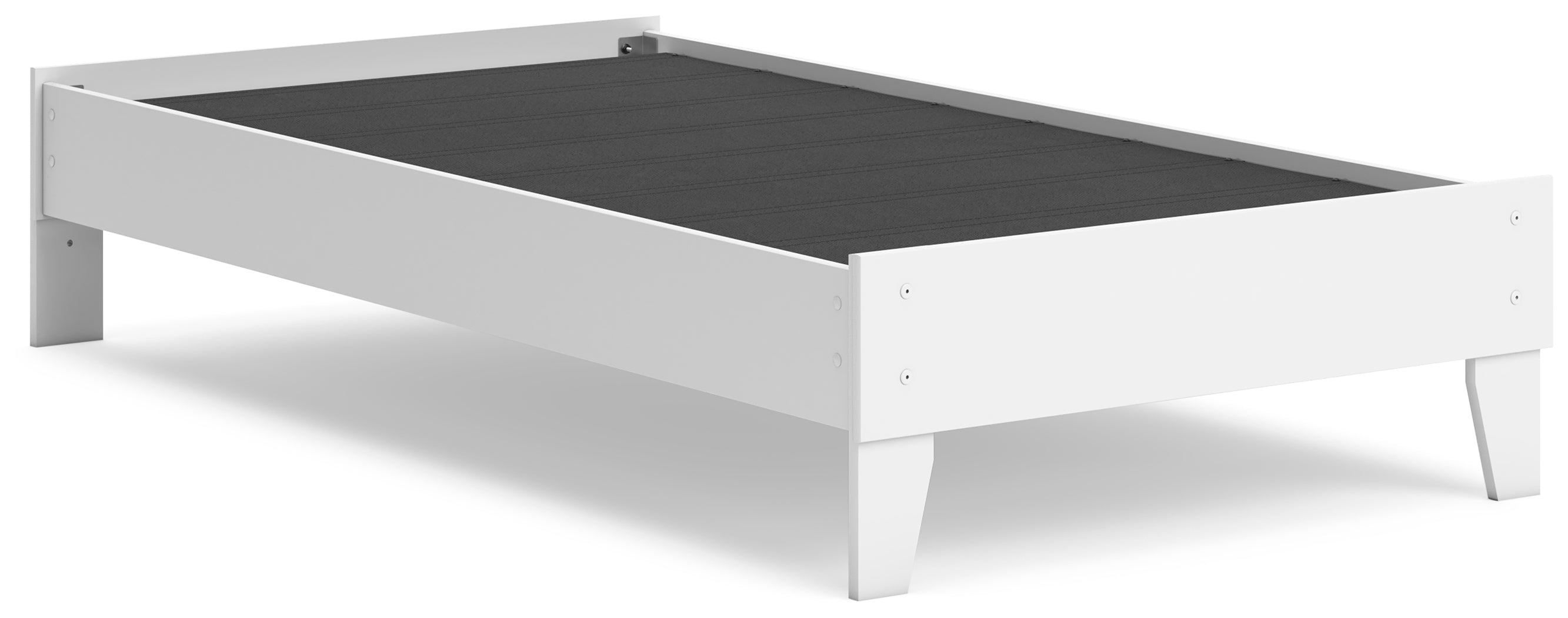 Hallityn Twin Platform Bed with Dresser, Chest and Nightstand in White - PKG018815