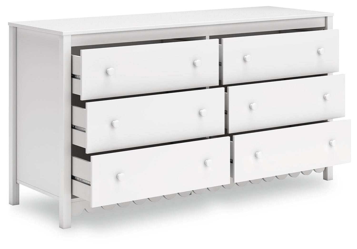 Hallityn Twin Platform Bed with Dresser, Chest and Nightstand in White - PKG018815