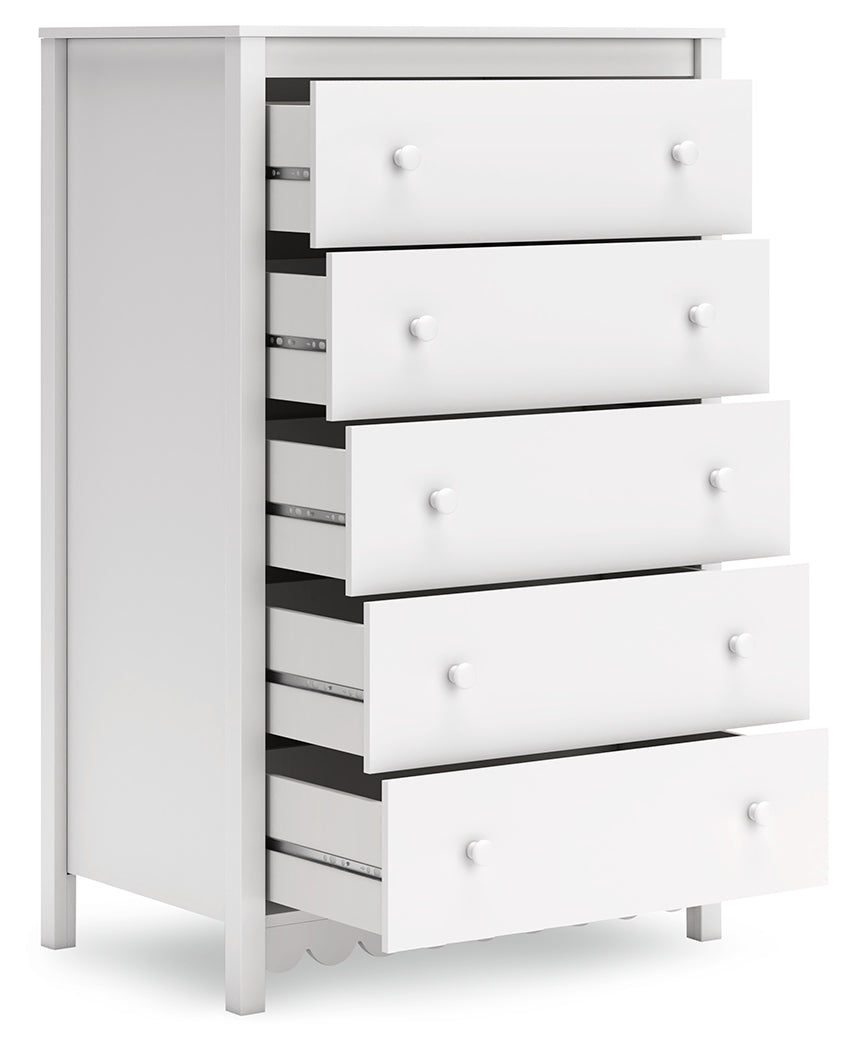 Hallityn Twin Tent Bed with Dresser, Chest and Nightstand in White - PKG018823