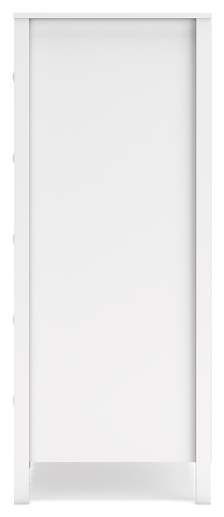 Hallityn Twin Tent Bed with Dresser, Chest and Nightstand in White - PKG018823