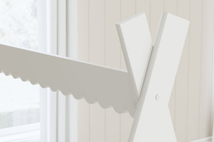 Hallityn Twin Tent Bed with Dresser in White - PKG018820