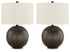 Hambell 2-Piece Table Lamp Set in Black/Gold Finish - PKG016435
