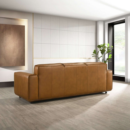 Hanky  Geniune Tan Leather Sofa - SOF00402001
