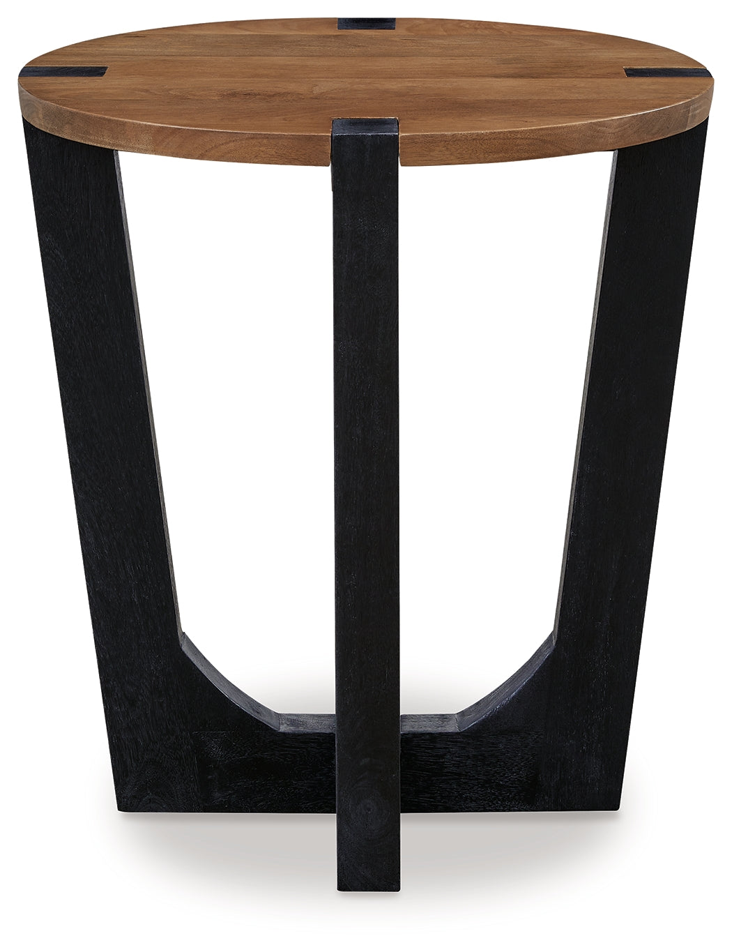 Hanneforth Coffee Table with 1 End Table in Brown/Black - PKG016516
