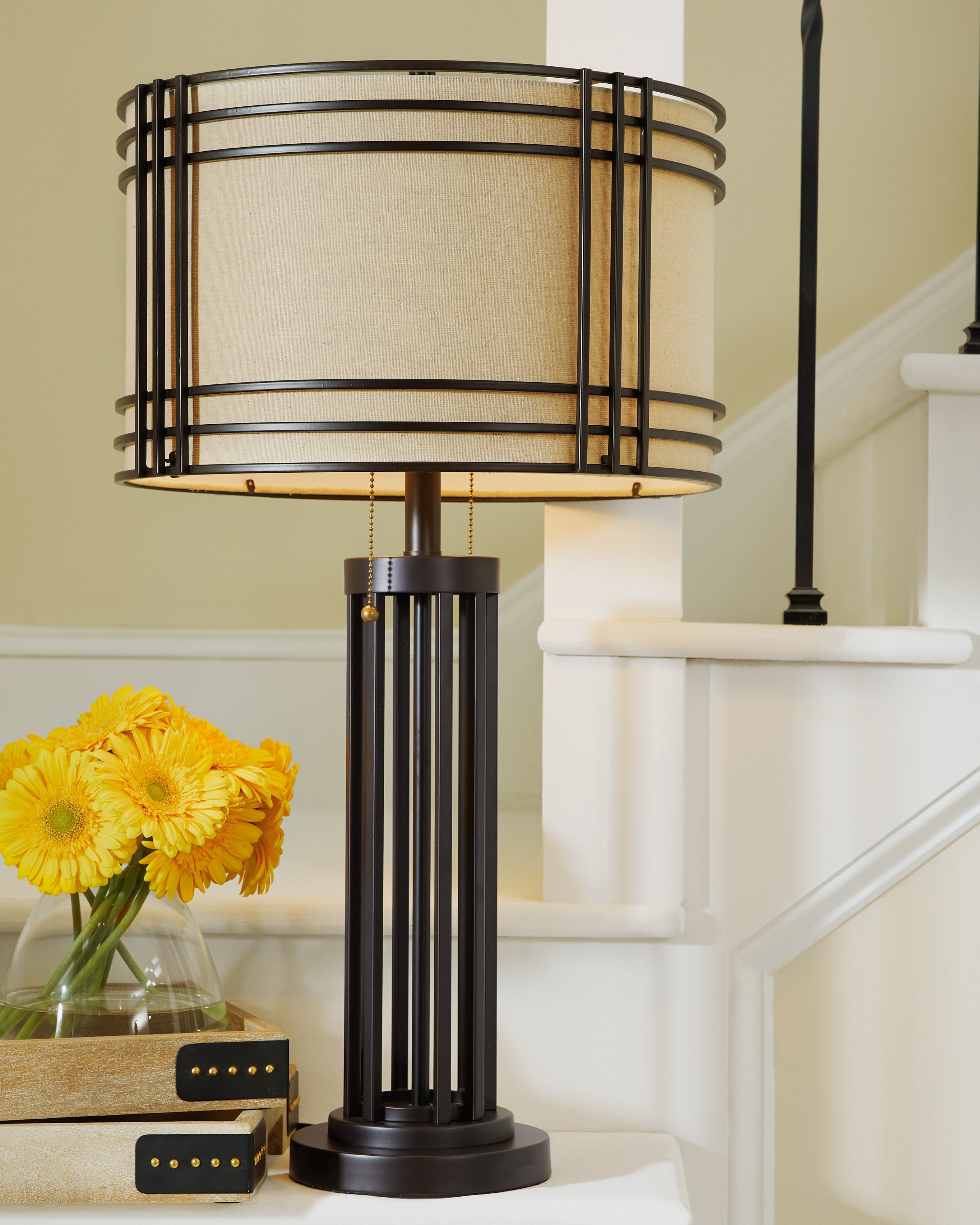 Hanswell Dark Brown Table Lamp (Set of 2) - L208294X2
