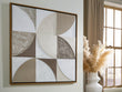 Harelman Tan/Taupe/White Wall Art - A8000502