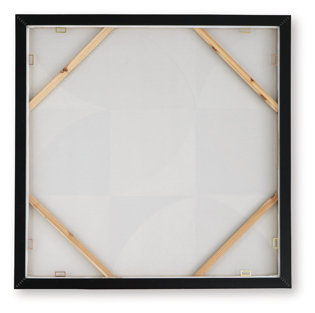 Harelman Tan/Taupe/White Wall Art - A8000502