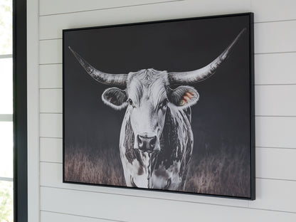 Harlandale Black/White/Brown Wall Art - A8000467