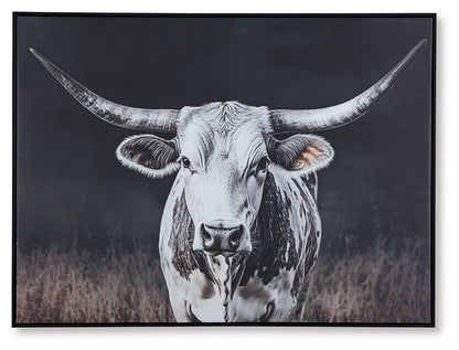 Harlandale Black/White/Brown Wall Art - A8000467