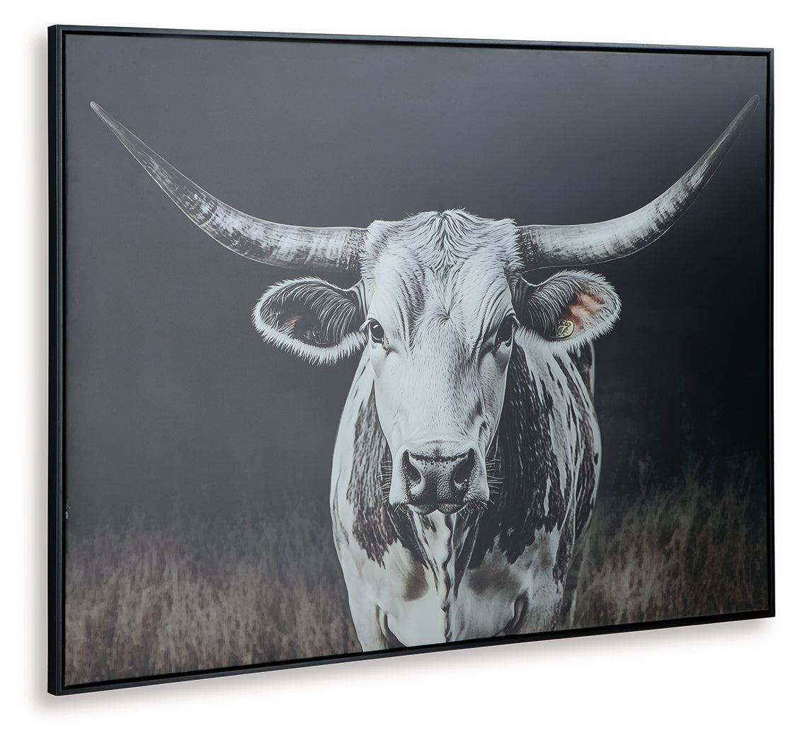 Harlandale Black/White/Brown Wall Art - A8000467