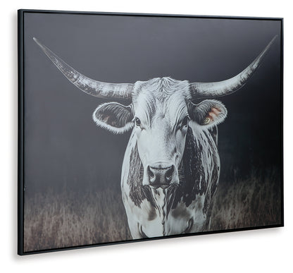 Harlandale Black/White/Brown Wall Art - A8000467