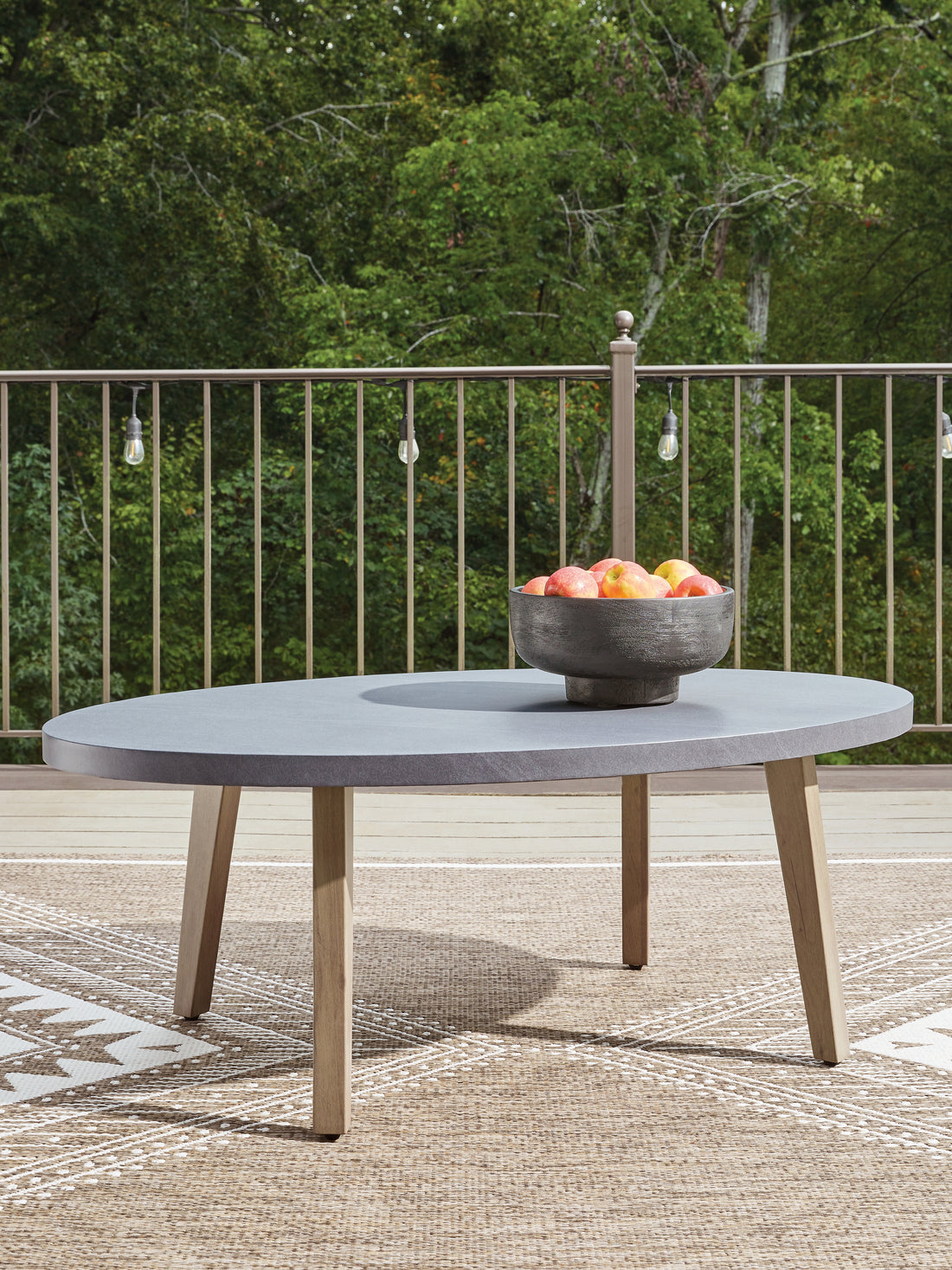Harmony Headlands Natural/Gray Outdoor Coffee Table - PCP428-701